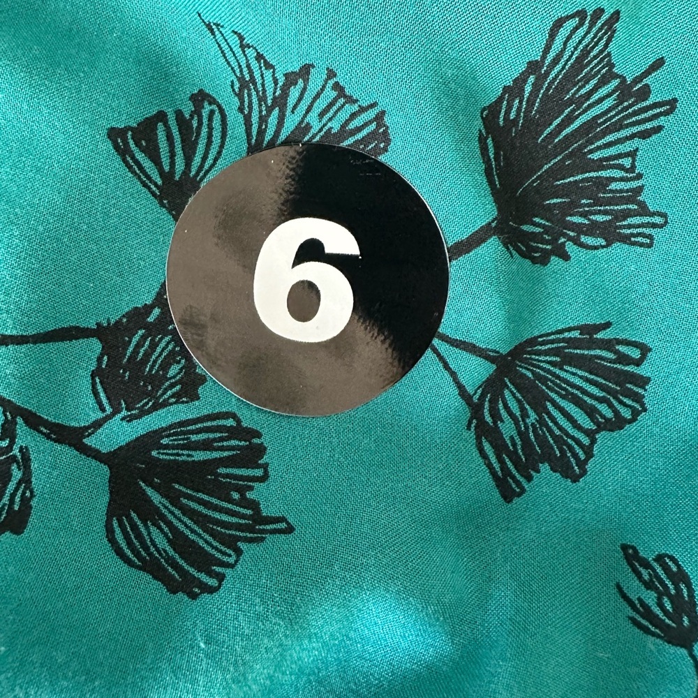 Ava & Viv Teal Floral Shirt Dress - Picture 7 of 7